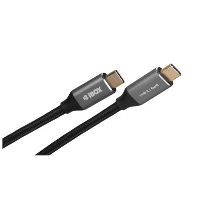 3. IBOX IKUMTC31G2 cable (USB type C - USB type C; 1m; black)