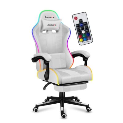 14. Huzaro Force 4.7 RGB White Gaming Chair