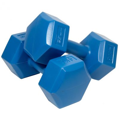 4. EB FIT composite dumbbell set 2x4kg blue 1027043