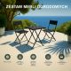 11. Small Black Forest garden furniture set | two chairs + black table