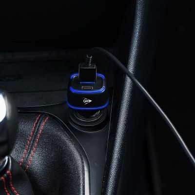 10. DUNLOP MULTI USB A + USB C CAR CHARGER