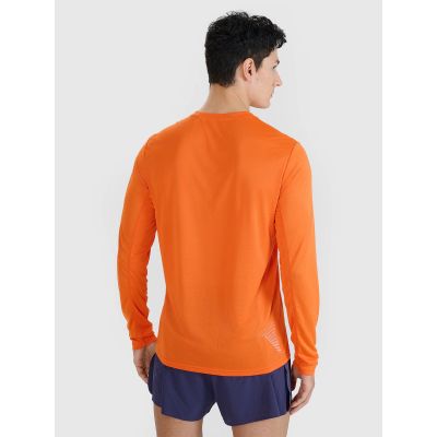 4. Men's quick-drying running longsleeve 4F 4FWSS25TFLOM326-70S