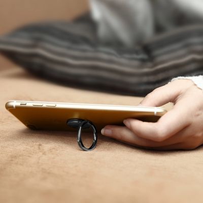 9. Baseus Privity Ring Holder with Stand Function - Black