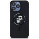 3. Karl Lagerfeld Silicone Karl&Choupette Ring MagSafe case for iPhone 15 Pro Max - black