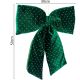 7. GREEN DECORATIVE BOW 39x50CM MICA