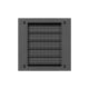 7. LANBERG TPR 10" Installation Cabinet with Mesh Panel 340×340×140, Black (Assembled)