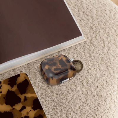 7. Tech-Protect Lamano case for AirPods 4 - brown and black