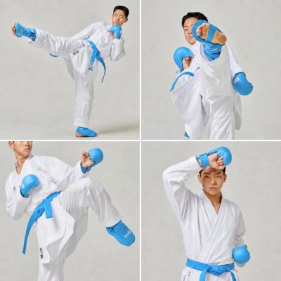 13. Karate WKF BLUE Shin and Foot Protectors | MOOTO