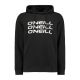 2. O'neill men's sweatshirt with kangaroo pocket, Triple black, fashionable
