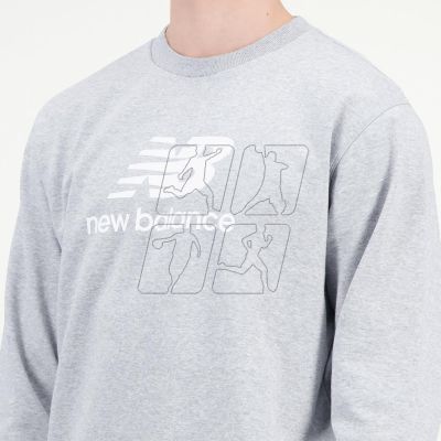 9. New Balance ESSENTIALS STACKED LOGO FRENC AG M sweatshirt MT31538AG