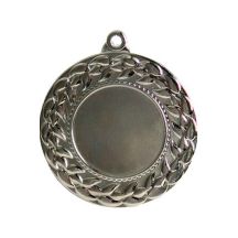 Silver medal with space for a 25 mm emblem - steel medal