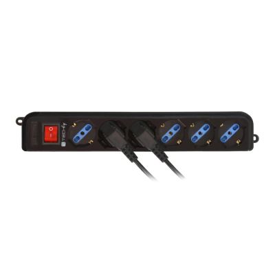 4. TECHLY POWER STRIP WITH UPS CABLE - 6 OUTLETS