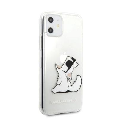 3. Karl Lagerfeld Choupette Fun iPhone 11 / Xr Case - Transparent