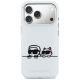 3. Karl Lagerfeld IML Karl & Choupette Peekaboo Logo MagSafe Case for iPhone 17 Pro Max - White