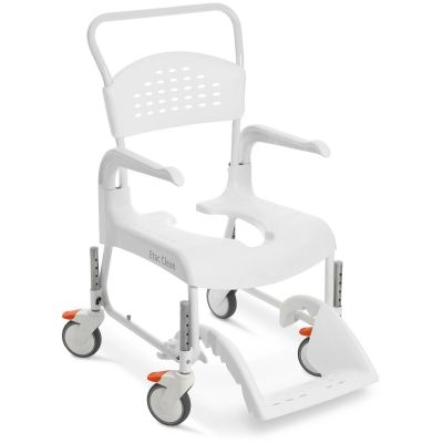 Etac Clean toilet and shower trolley, seat width/height 48x55 cm, snow white