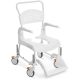 Etac Clean toilet and shower trolley, seat width/height 48x55 cm, snow white