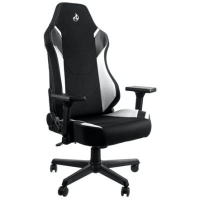 11. Nitro Concepts X1000 Gaming Chair Upholstered Seat Black, White