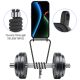 6. iPhone 17 TPU Case with Card Holder and Crossbody Lanyard - Black