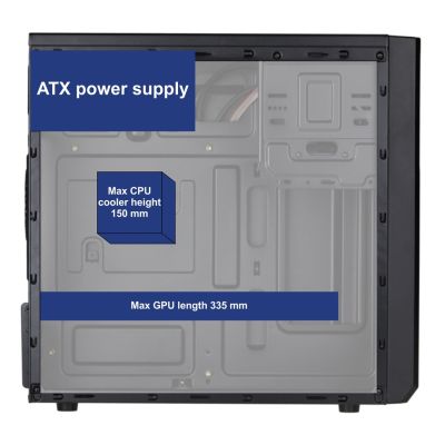 6. AKYGA MICRO TOWER ATX CASE AK17BK