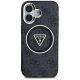 3. Guess IML Metal Glitter 4G Circle Triangle MagSafe Case for iPhone 16 - Black