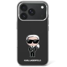 Karl Lagerfeld IML Ikonik Sketch Print MagSafe Case for iPhone 17 Pro Max / 18 Pro Max - Black