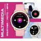 13. Rubicon RNCF02-2 Women's Smartwatch Gold + Pink Strap