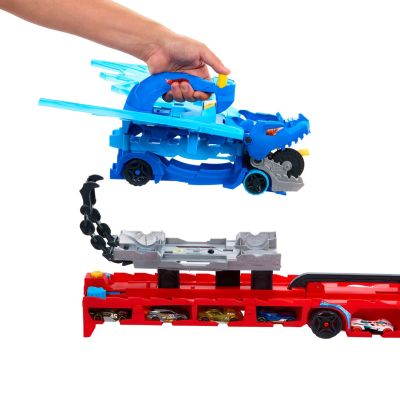 5. Hot Wheels City Ultimate Dual Dragon Transporter