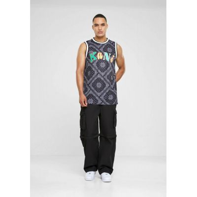 7. Karl Kani Woven Signature Paisley Basketball Tank M 6031440