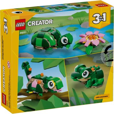 2. LEGO Creator 31377 Turtle with Lily Pad