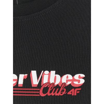 8. Boy's regular printed T-shirt 4F 4FJRAW25TTSHM3168-20S