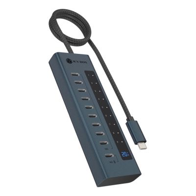 ICY BOX IB-HUB1450-C31 10000 Mbit/s Anthracite