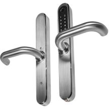 Door handle with access controller EURA ELH-30H4 Silver