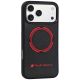 3. Audi RSQ Carbon Fiber Sport Red Circle MagSafe Case for iPhone 18 Pro Max / 17 Pro Max - Black