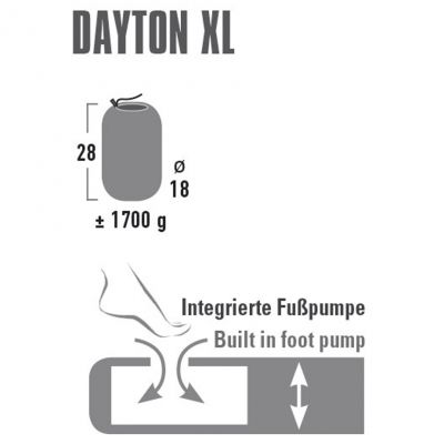 2. High Peak Dayton XL mattress 197x70x10cm 41007