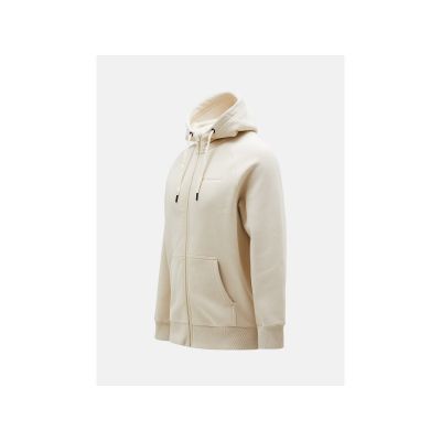2. Peak Performance M Original Small Logo Zip Hood sweatshirt, beige