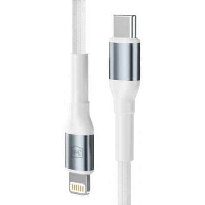 2. 3mk Hyper Cable N-SERIES USB-C / Lightning 2m PD 3.0 9V / 3A 27W - white