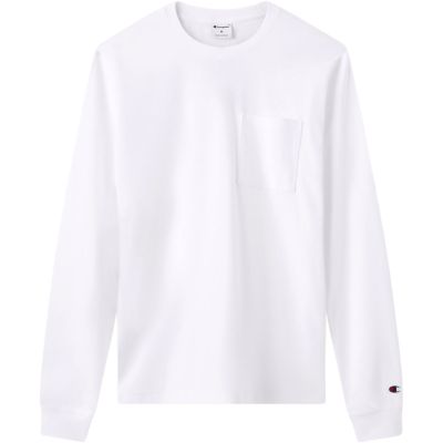 2. Champion LS Tee Men's T-Shirt White 222507 WW001