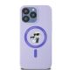 3. Karl Lagerfeld Silicone Karl&Choupette Heads Ring MagSafe Case for iPhone 15 Pro Max - Purple