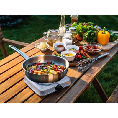 7. ELDOM ELECTRIC COOKER PG13 UNNA 1000W SILVER