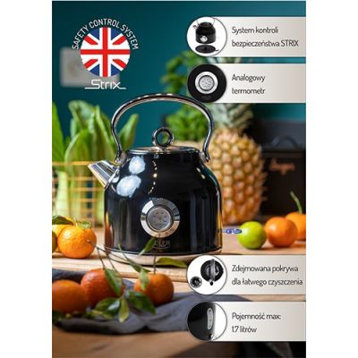 11. Electric kettle ADLER AD 1346b black