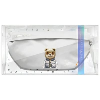 5. Nimmy Crossbody Cool&Cute 2.0 Bear Shoulder Bag - Gray