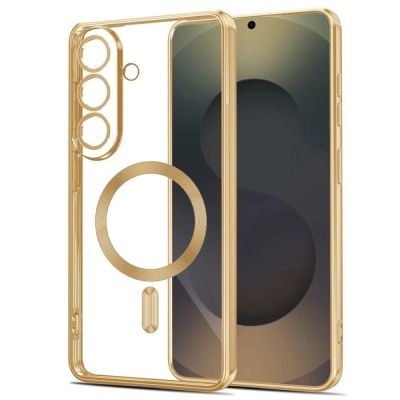 7. Tech-Protect MagFlex MagSafe Case for Samsung Galaxy A37 5G - Transparent Gold