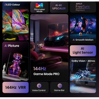 6. Hisense E7Q PRO 43E7Q PRO 109.2 cm (43") 4K Ultra HD Smart TV Wi-Fi Black