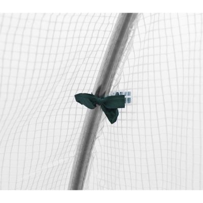 4. GREENHOUSE GARDEN TUNNEL 200x200x200CM PE STRUCTURE WHITE STEEL