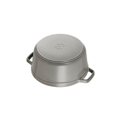 7. STAUB Round cast iron pot 40500-246-0 3.8l graphite