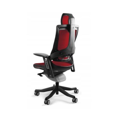 2. Wau 2 NW44 mesh office chair deepred/black