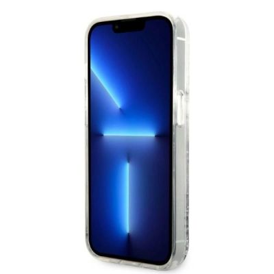 5. Karl Lagerfeld KLHCP14LLNHCCS iPhone 14 Pro 6.1" silver/silver hardcase Glitter Choupette Head