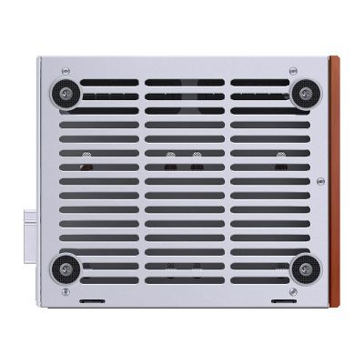 34. Jonsbo T6 Mini-Tower PC Case, Mini-ITX, Tempered Glass, Wood - Silver