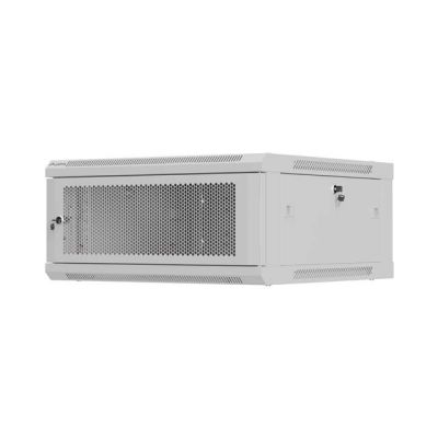 2. LANBERG WALL-HUNG RACK CABINET 19" 4U 600X600 GRAY PERFORATED DOOR (FLAT PACK)