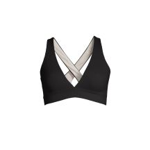 CASALL V-neck Crossback Bikini Top Black